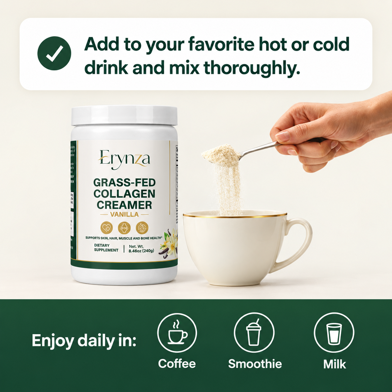 Grass-Fed Collagen Creamer Vanilla